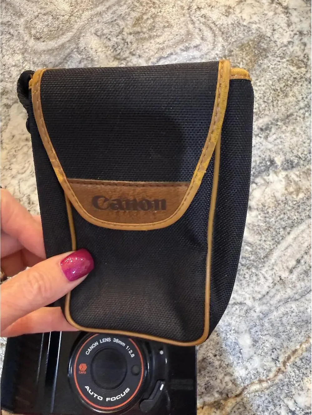 Canon AF35M II 35mm Point & Shoot Film Camera with Case